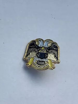 VTG Masonic Mason Lapel Pin Tie Tack 32 Eagles Metal FreeMasons • $15