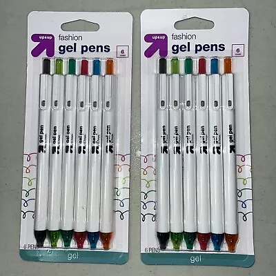 Up & Up 6-Count Gel Pens 0.7mm Fine Point - Multi-colored Ink 2 Pack 12 Pens • $15.67