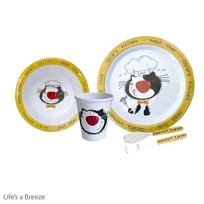 Children's MelamineTableware Set Oscar Dinnerware Caravan Motor-Home Table Ware • £6.99