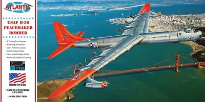 1/184 Atlantis 205 B-36 Peacemaker With Swivel Stand Plastic Model Airplane  Kit • $21.99