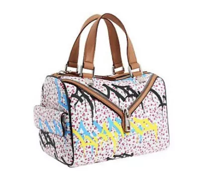 L.A.M.B Worthington Ditsy Graffiti Satchel Handbag Rare Gwen Stefani Designed • $180