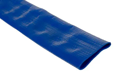 £1.02 • Buy Blue PVC Layflat Water Delivery Hose 1  - 4  Discharge Pump Irrigation Lay Flat