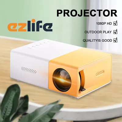 Portable Projector HDMI USB LED 1080P Home Cinema Mini Projector For Party 800:1 • $43.99