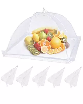 Food Cover Mesh Food Tent 17 X17  6 Pack White Nylon Cover • $19.74