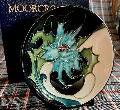 Moorcroft Sea Holly 780/4 Coaster Pin Tray Emma Bossons 2007 Retail $146 EUC • $95