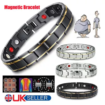 £3.99 • Buy Therapeutic Energy Healing Magnetic Bracelet Therapy Arthritis Men Women Jewelry