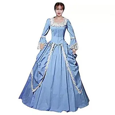 Womens Marie Antoinette Costume Dress Victorian Dresses Rococo Ball Gown 1800s  • $109.48