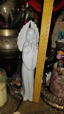 Vintage Religion Praying Virgin Mary Madonna Fine Porcelain 11  Religious Statue • $14