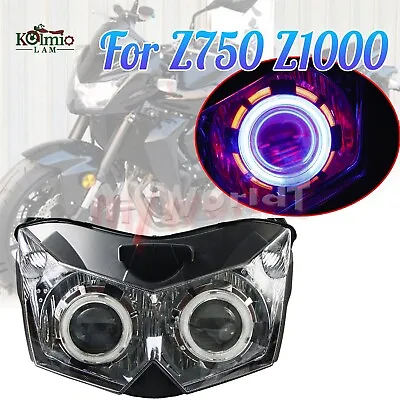 Fit For Z750 2007-2012 Z1000 2007-2009 HID Projector Demon Angel Eye Headlight • $259.32