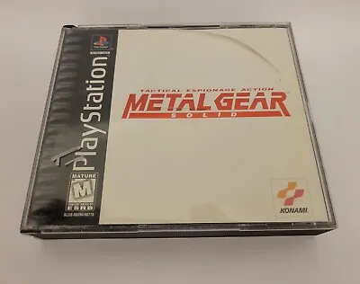 Metal Gear Solid Sony PlayStation 1998 PS1 - Black Label No Manual Tested • $40.99