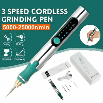 Cordless Electric Mini Drill Grinder Engraving Pen Variable Speed Rotary Tool • $24.27
