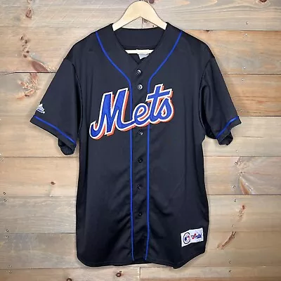 Vintage Majestic New York Mets Mike Piazza #31 Jersey Black Korea Faded Size Tag • $60