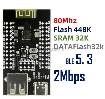 CH582M Development Board 2 Channel USB Bluetooth 5.3 2.4GHz RF Microcontroller • $3.53