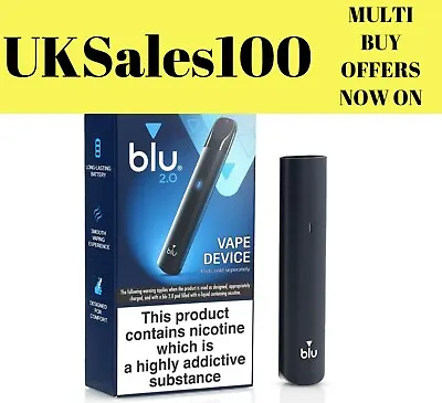 BLU 2.0 ~ E CIG ~ NEW IN ~ 400 MAh ~ Genuine UKSeller / Stock • £9.85