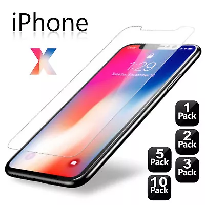 Anti-Fingerprint 9H HD Tempered Glass Screen Protectors IPhone X/8 7 6 Plus/5 • $18.99