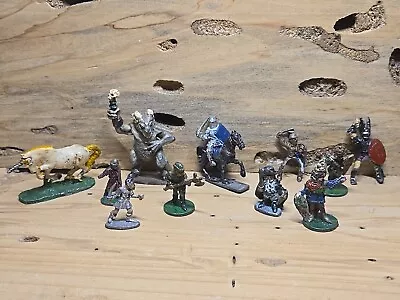 Vintage Assorted Dungeons And Dragons Painted Lead Figures A75 • $5
