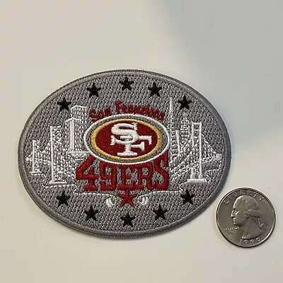 SF San Francisco 49ers NFL Vintage Embroidered Iron On Patch 3.5” X 2.75 • $6.89