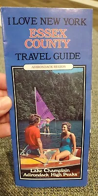 Adirondacks NY Vintage Map Brochure Scenic Adirondack Mountains • $9