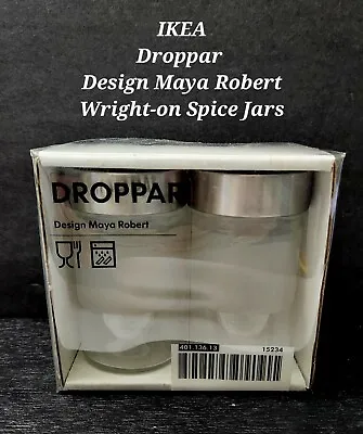 IKEA DROPPAR Frosted Spice Jars 3 Oz.  NIB Maya Roberts • $14.50