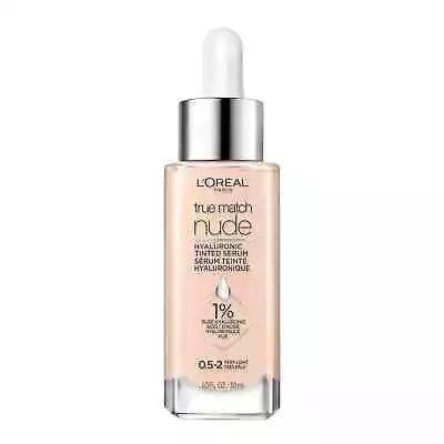 L'OREAL PARIS TRUE MATCH NUDE-Tinted Serum Foundation-0-5.2-Very Light-1.oz. NEW • $12.99