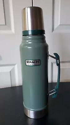 Vintage Classic Stanley Insulated Thermos Green. Handle Lid Stopper 1.1 Quart  • $31.97