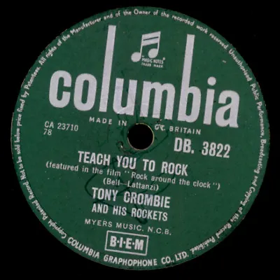 £52.63 • Buy TONY CROMBIE & HIS ROCKETS Teach You To Rock  Jukebox Hit  Shellac Record S203