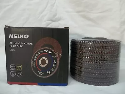 Lot Of 20 2 Boxes Neiko 4-1/2  Aluminum Oxide Flap Disc 60 Grit  Free Shipping  • $19.95