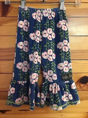 Matilda Jane Blithe Velour Big Ruffles EUC Girls Sugarland Floral VHTF Size 2 • $34.99