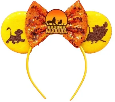 The Lion King Inspired Animal Kingdom Minnie Mouse Ears Headband - HANDMADE • $12.99