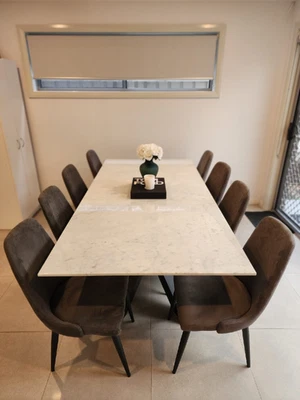 $1500 • Buy Marble Dining Table And 8 Chairs