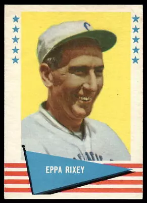 1961 Fleer Baseball Greats Eppa Rixey 71 Vg Baseball Cincinnati Reds • $3