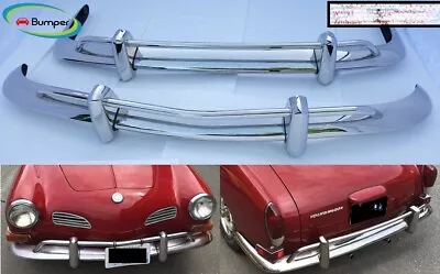 Volkswagen Karmann Ghia USA Style Bumpers Set New Year 1970 - 1971 • $699