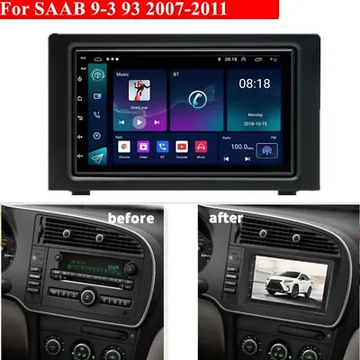 7'' Android 12 Car Stereo Radio GPS Navi Mirror Link For SAAB 9-3 93 2007-2011 • $173.03