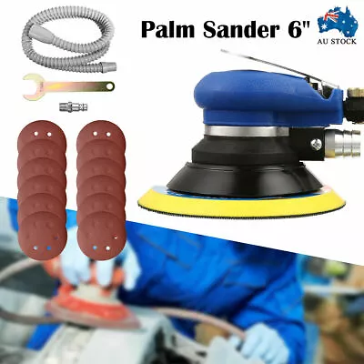 6'' Air Body Random Orbital Palm Sander DA Buffing Sanding 10 Discs 150mm • $44.47