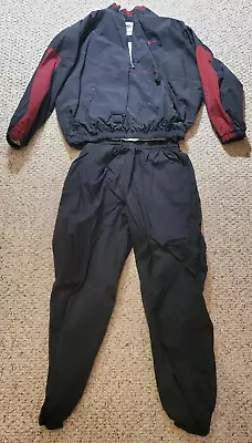 Nike Big Swoosh Vintage Basketball Warmup Track Windbreaker Suit Top/Pants XXL • $179.99