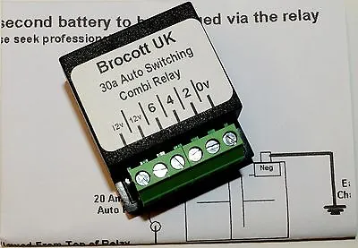 Volkswagen T4 Self Switching Voltage Sensing Split Charge Relay-12v/30a • $18.99