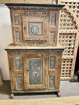 Antique Swedish Gustavian Painted Cabinet Cupboard | Bar Pantry Cabinet • $5900