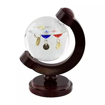 W.M Widdop Glass Globe Galileo Thermometer Globe Style Home Or Desk Decoration • £27.49