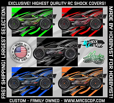 *NEW FIRST RELEASE* Fits Traxxas XRT X-RT RC Shock Covers - Dust Wraps - 4 Pcs • $20