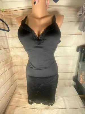 Marilyn Monroe Lingerie Nightgown Sleepwear Size XL Xlarge Black • $10.88
