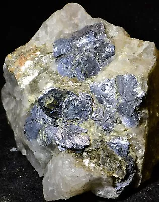 Great Quality Molybdenite Xtals In Quartz W Fuschite 5x6x4 Cm Quebec Canada • $72.42