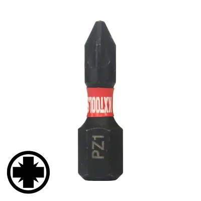 1 X 25mm PZ1 Pozi 1 Impact Screwdriver Driver Drill Bit Magnetic 1/4  • £3.19