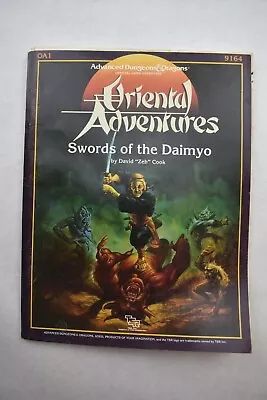 AD&D 1E Adventure Module OA1 Oriental Adventures Swords Of The Daimyo TSR 9164 • $24.99