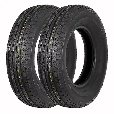 Set Of 2 Radial Trailer Tire ST205/75R15  205 75 15 8-Ply Load Range D LRD • $129.99