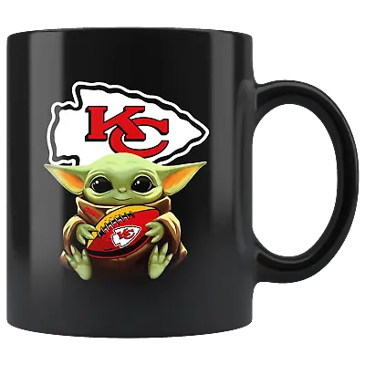 Kansas City CHIEFS Baby Yoda Star Wars Cute Yoda CHIEFS Funny Yoda Coffee Mug  • $19.98