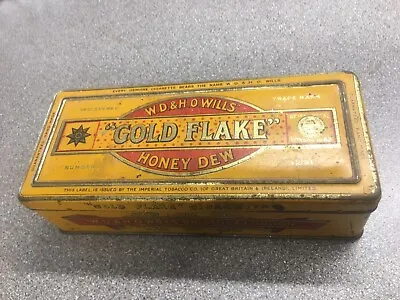 £6.50 • Buy Wills Honey Dew ‘Gold Flake’ Cigarette Tin