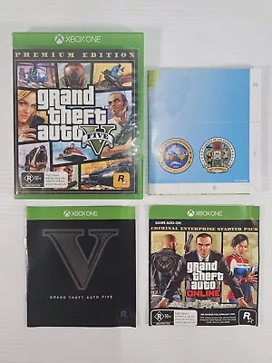 Xbox One Grand Theft Auto V GTA 5 REPLACEMENT CASE & MAP ONLY Xbox One • $15.99