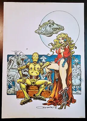 Alfonso Azpiri Lorna Y Su Robot Original Hand Colored Comic Book Cover Art • $2335.64