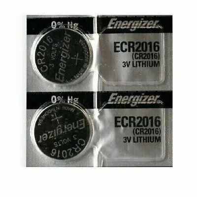 2 NEW ENERGIZER CR2016 CR 2016 BL DL2016 ECR 2016 3v LITHIUM Batteries Exp 2033 • $2.44
