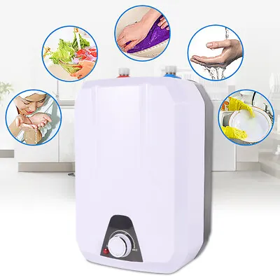 Mini 8L Hot Water Heater Electric On Demand House Shower Sink 1500W Kitchen • $74